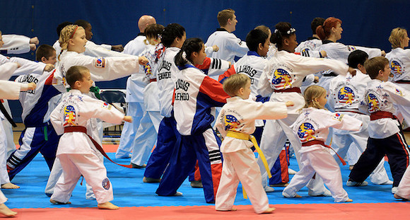 Picture of Kids Taking Taekwondo Classes